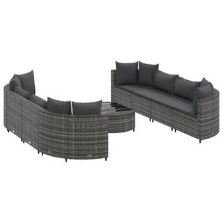 VidaXL Gartensofagarnitur poly-rattan  