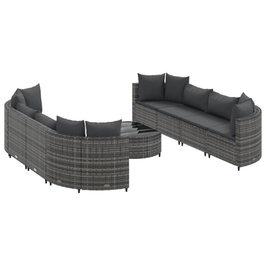 set salotto da giardino Polirattan