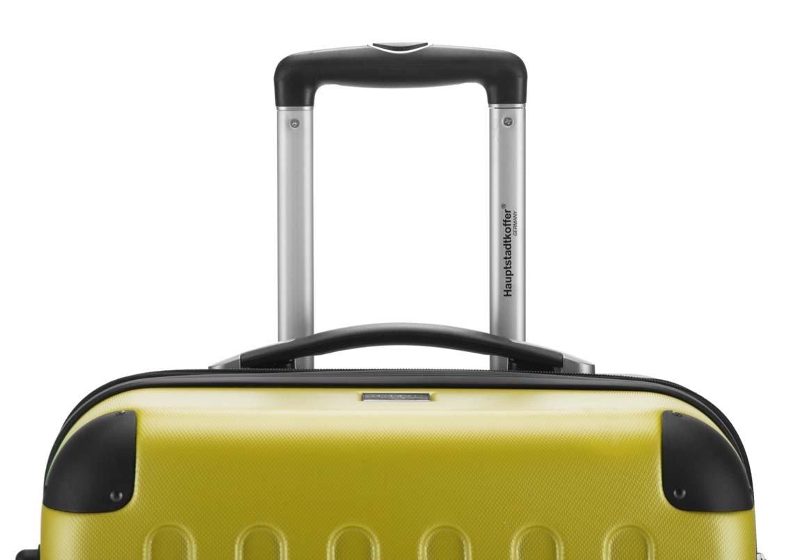 Hauptstadtkoffer ONE SIZE, Spree Valise rigide avec TSA surface mate jaune  