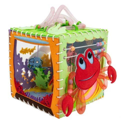 Montessori  MOTRICITÉ - LIVRE DOUX - Planche sensorielle - Wonder Cube Aquarium 