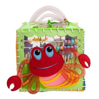 Montessori  MOTRICITÉ - LIVRE DOUX - Planche sensorielle - Wonder Cube Aquarium 