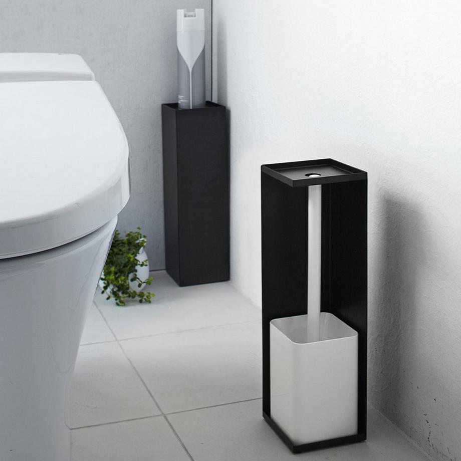 Yamazaki Porte papier toilette en métal H38,5 cm  