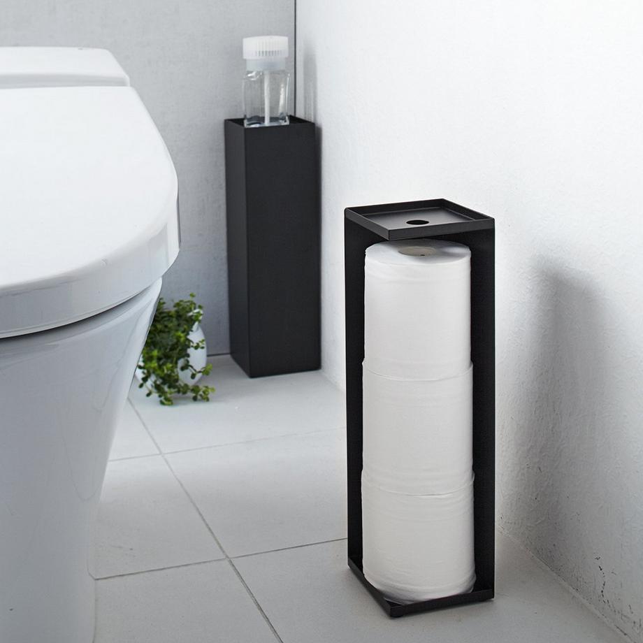 Yamazaki Porte papier toilette en métal H38,5 cm  