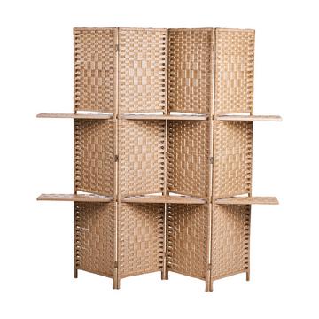 Divisorio per ambienti a 4 pannelli en Legno di pioppo Boho TRAFOI