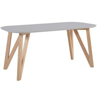 mutoni Table à manger 160x90x76cm chêne gris  