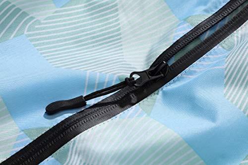 Alopini Poncho Antipioggia Elegante Impermeabile con Cappuccio Cerniera  