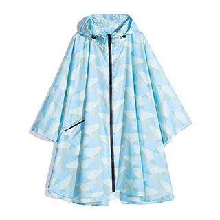 Alopini Poncho Antipioggia Elegante Impermeabile con Cappuccio Cerniera  