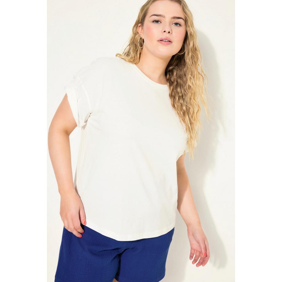 Studio Untold Maglia oversize stampa posteriore girocollo mezze maniche  