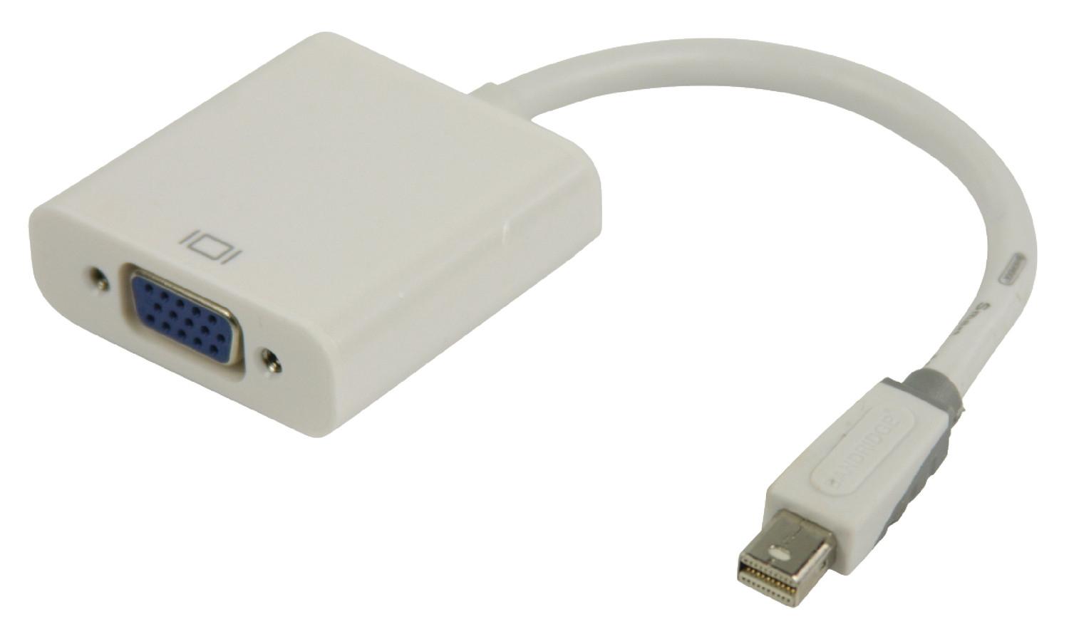 Nedis  Câble Mini Displayport Mini DisplayPort-hane - VGA Hona 0.20 m Vit 