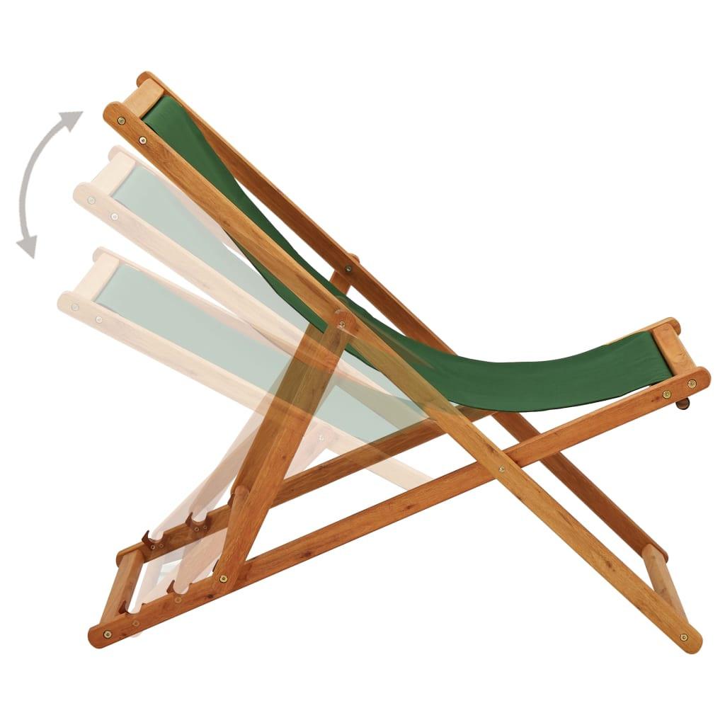 VidaXL Chaise de plage tissu  