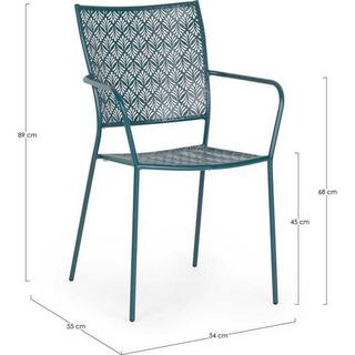 mutoni Fauteuil de jardin Lizette Océan  