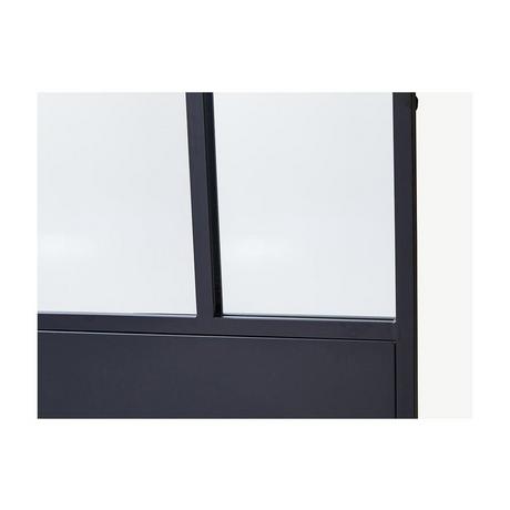 INSIDEART Specchio porta 1 Metallo Nero Stile industriale EDIMBOURG  