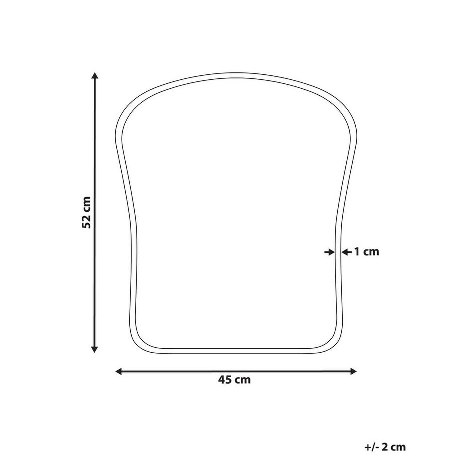 Beliani Wandspiegel aus Eisen Retro NOTH  