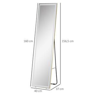 HOMCOM Miroir sur pied  