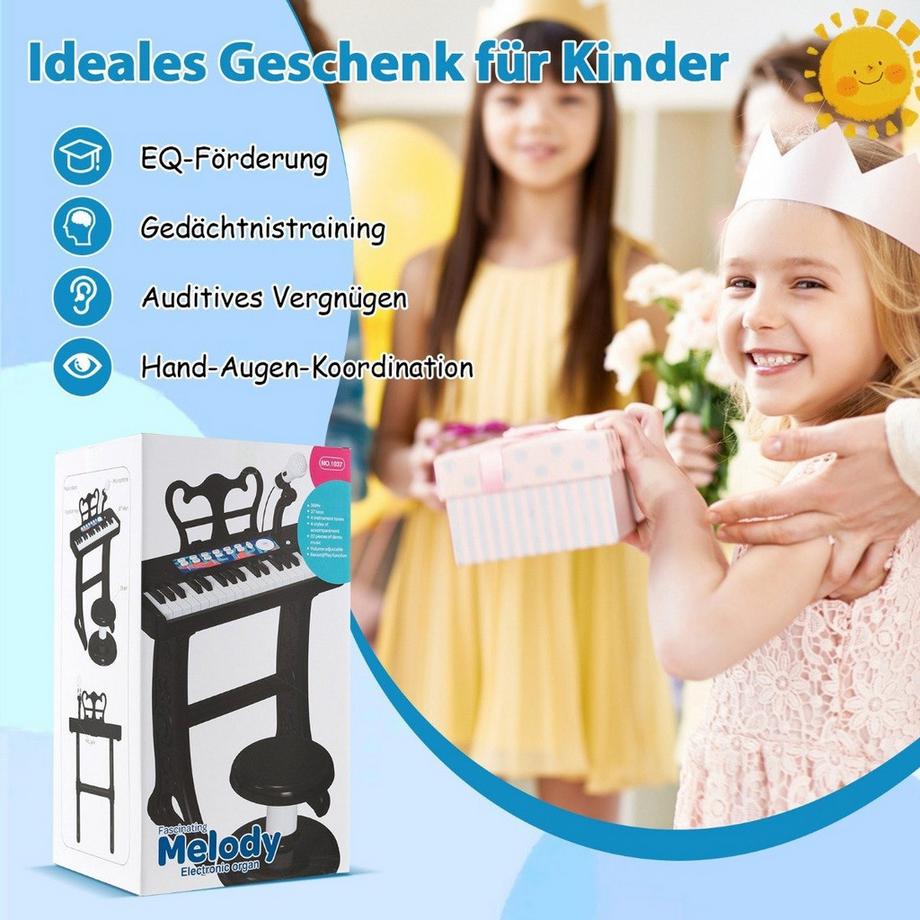Northix  Set di tastiera per bambini a 37 tasti 