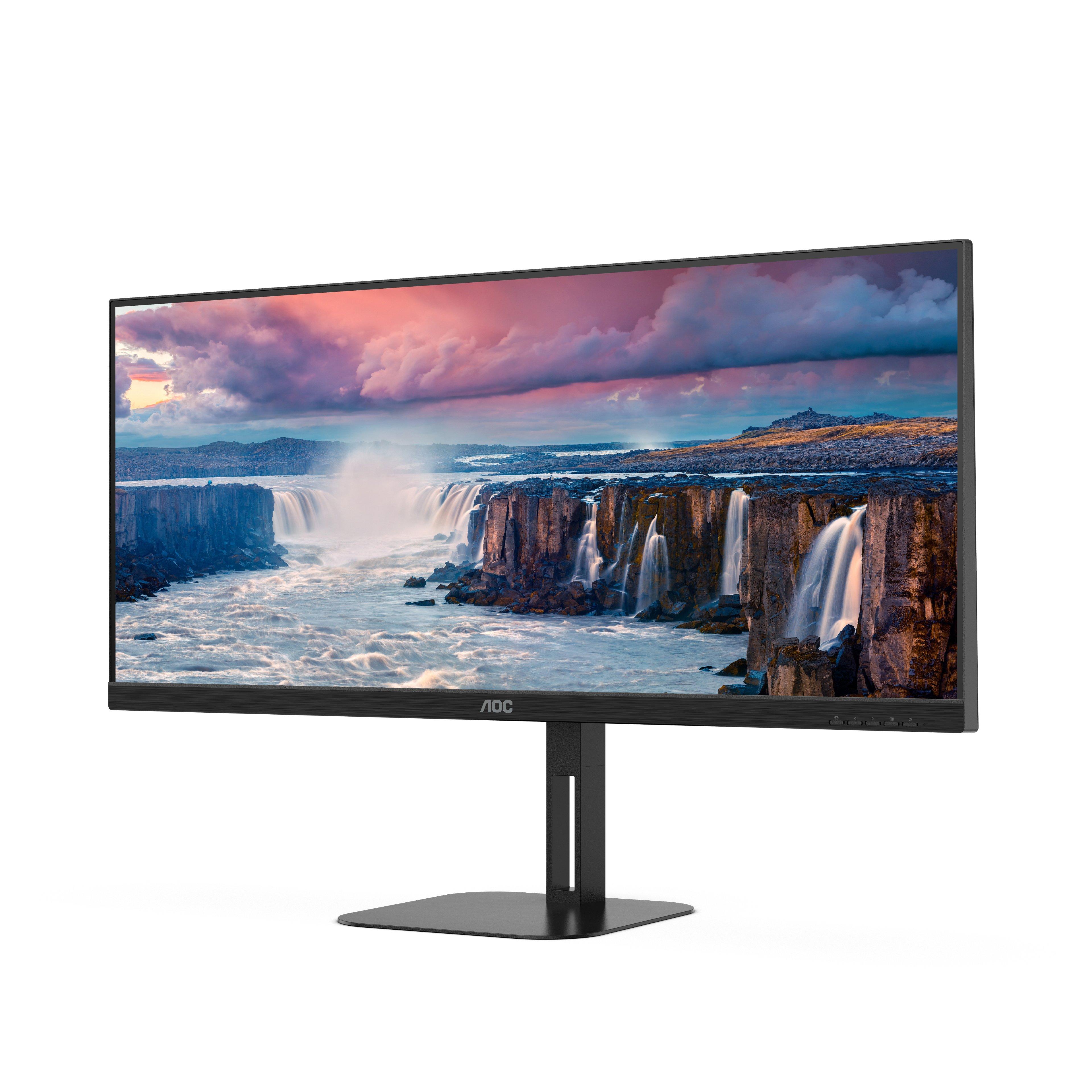 AOC  V5 U34V5CBK Computerbildschirm 86,4 cm (34") 3440 x 1440 Pixel UltraWide Quad HD LCD Schwarz 