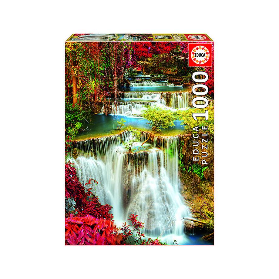 Puzzle Wasserfall im Wald (1000Teile)