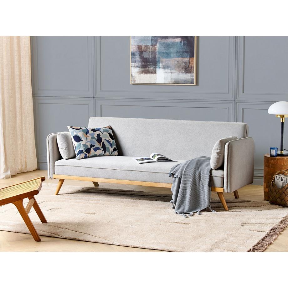 Beliani Schlafsofa aus Stoff Modern ASAA  