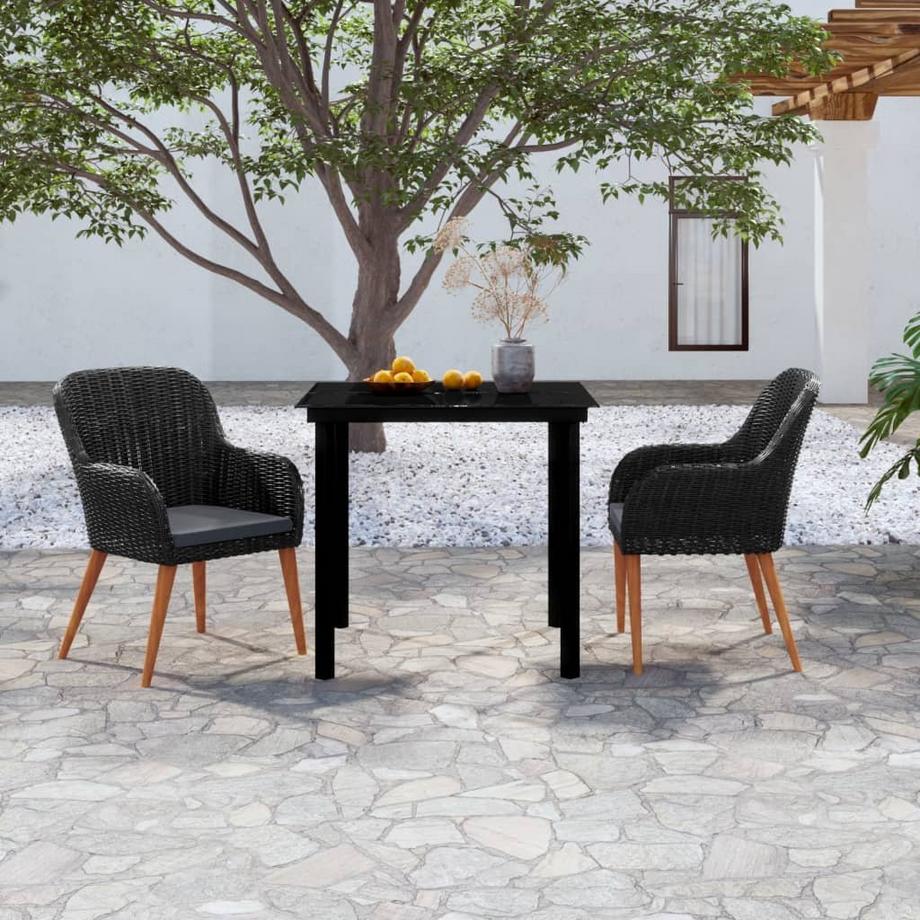 VidaXL Garten essgruppe poly-rattan  