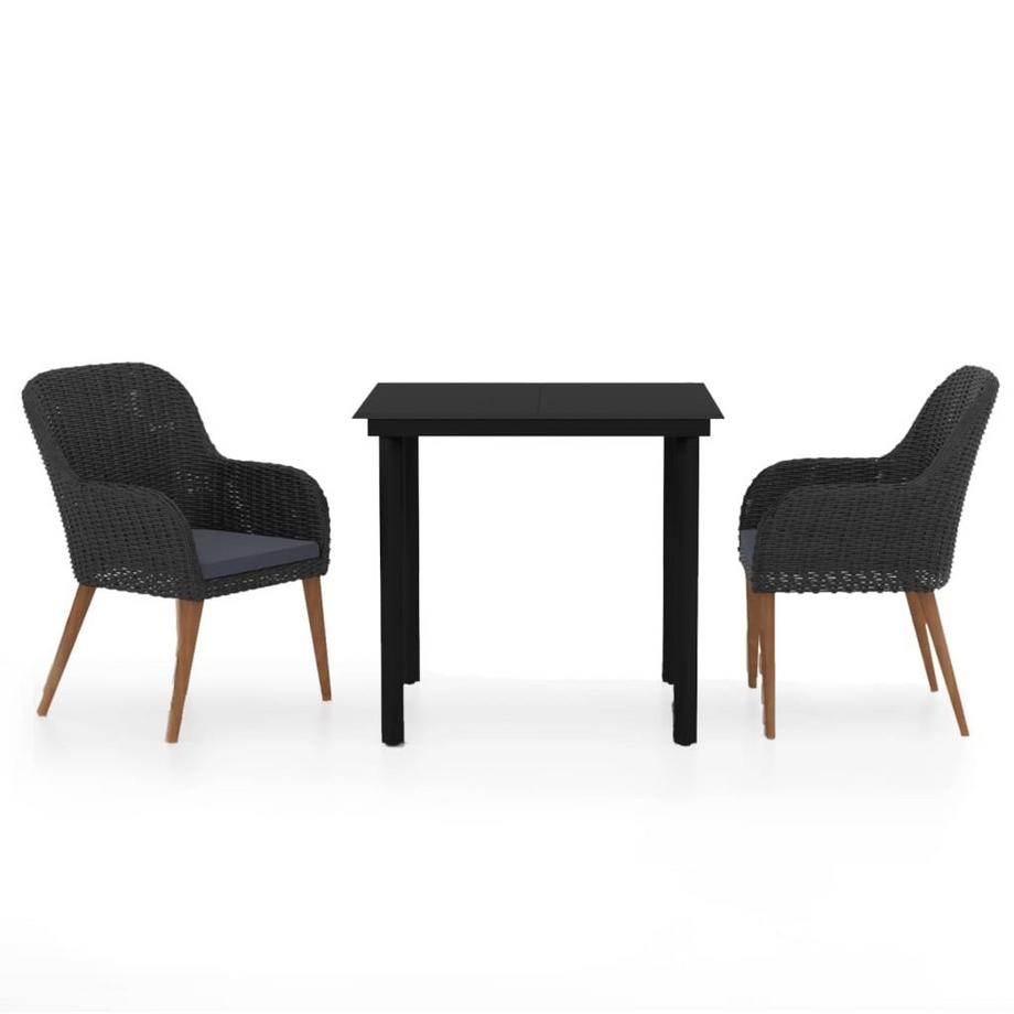 VidaXL Garten essgruppe poly-rattan  