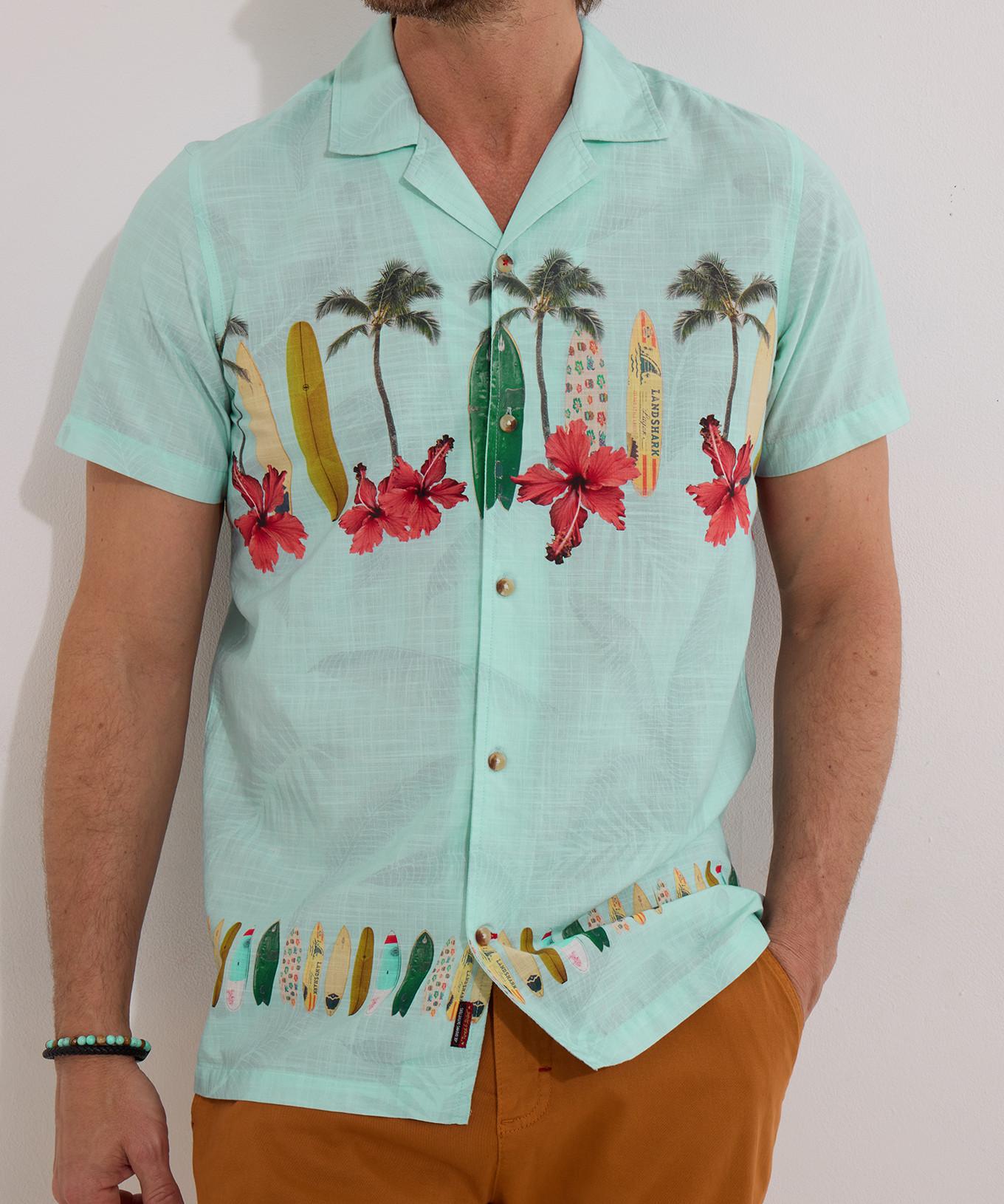 Joe Browns Surfboard Print Kurzarmhemd  