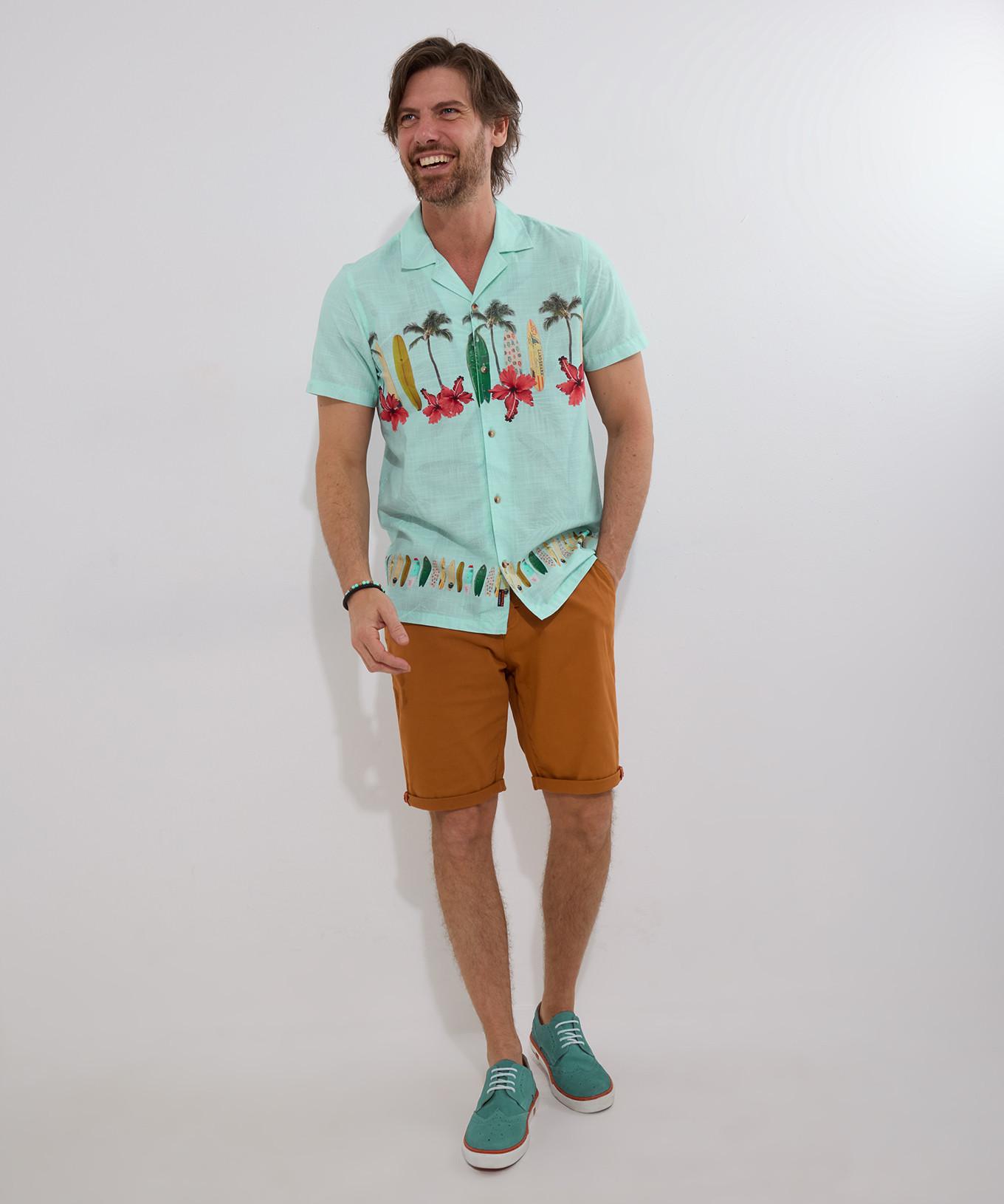 Joe Browns Surfboard Print Kurzarmhemd  