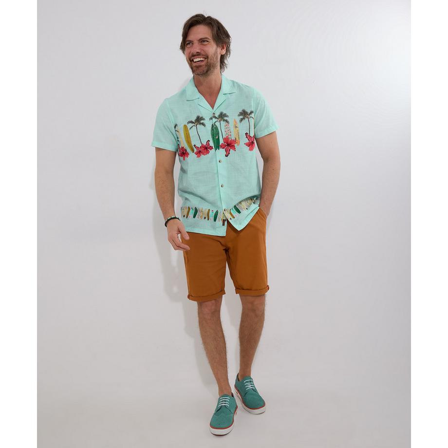 Joe Browns Surfboard Print Kurzarmhemd  