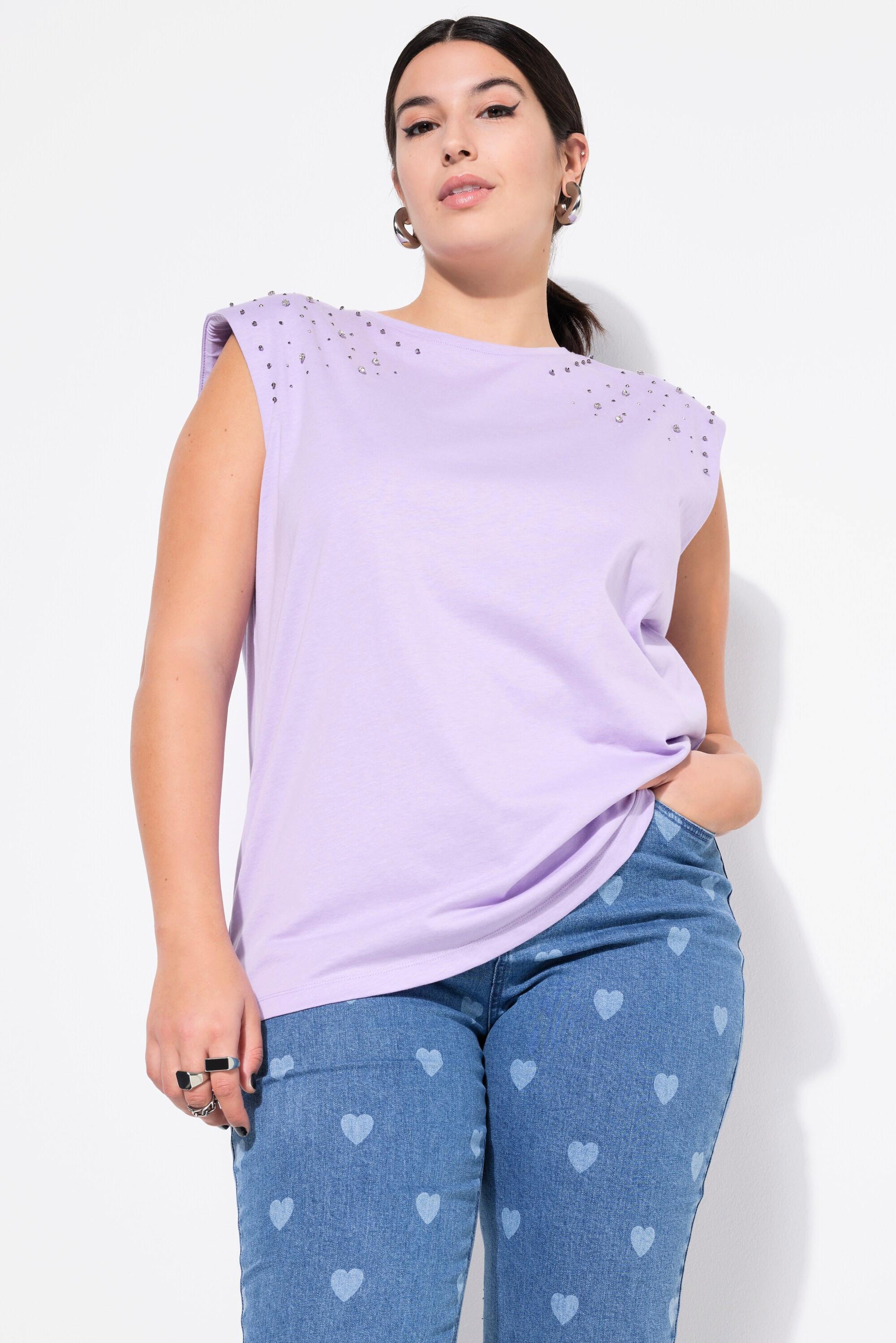 Studio Untold  Top dal taglio oversize con brillantini sulle spalle 