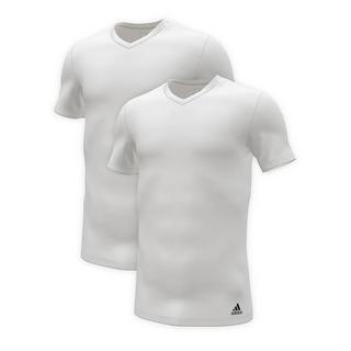 adidas T-Shirt Cotton Stretch Scollo a V Confezione da 2  