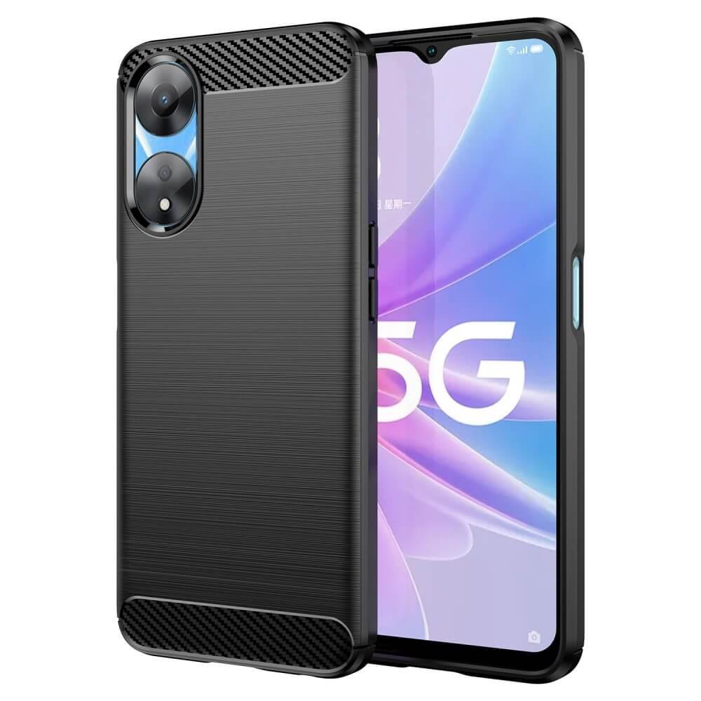 Cover-Discount  OPPO A78 5G - Metall Carbon Look Hülle 