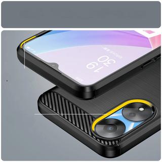 Cover-Discount  OPPO A78 5G - Metall Carbon Look Hülle 