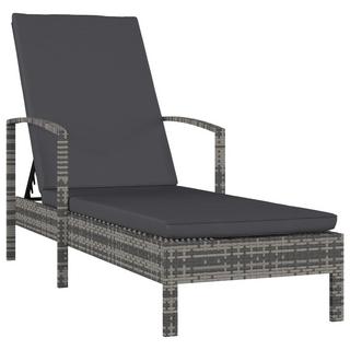 VidaXL Chaise longue rotin synthétique  