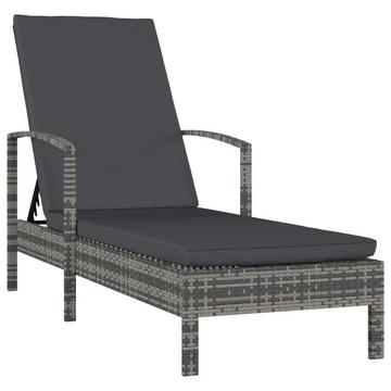 Chaise longue rotin synthétique