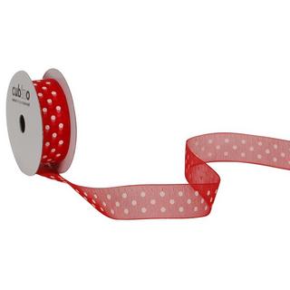 SPYK SPYK Band Cubino Dots 1748.1564 15mmx4m rot-weiss  