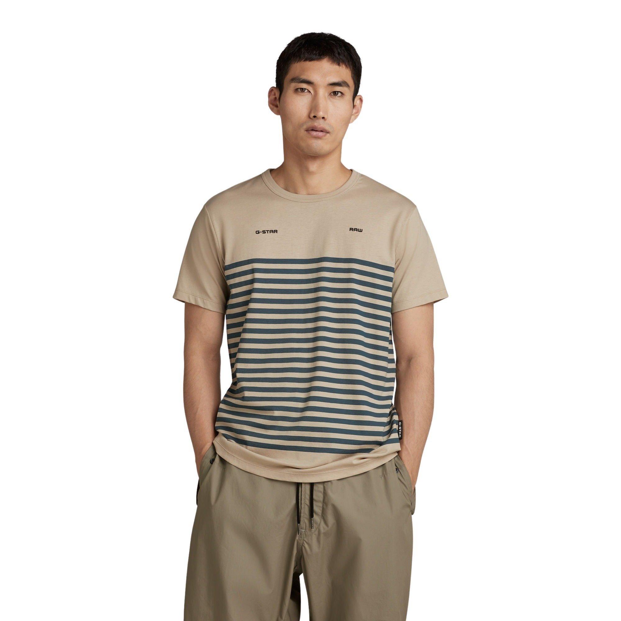 G-STAR  T-shirt Placed Stripe Graphic 