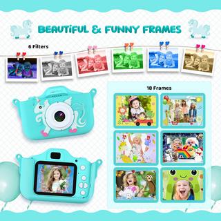 Activity-board  Appareil photo pour enfants, appareil photo numérique avec écran de 2,0 pouces, appareil photo anti-chute 1080P HD 