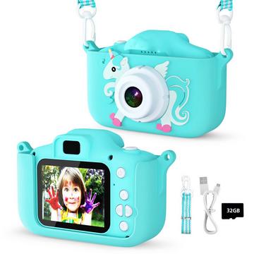 Appareil photo pour enfants, appareil photo numérique avec écran de 2,0 pouces, appareil photo anti-chute 1080P HD