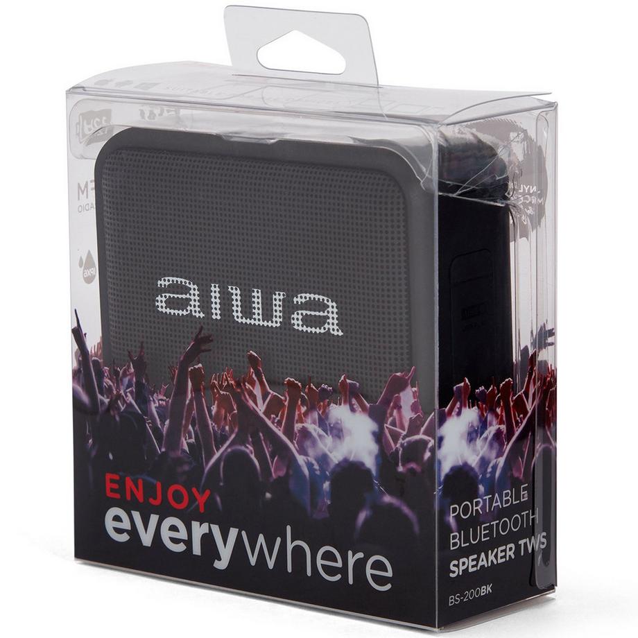 aiwa  Bluetooth-Lautsprecher Schwarz 