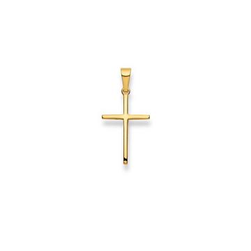 Pendentif croix en or jaune 750, 26x13mm