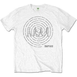 The Beatles  Tshirt ABBEY ROAD SONGS SWIRL 