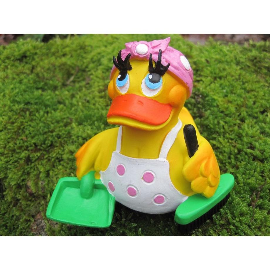 Lanco  Canard de bain femme de ménage jaune 