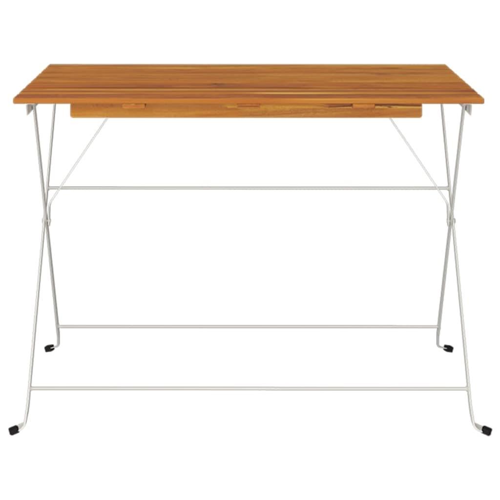 VidaXL Table de bistrot pliante bois  