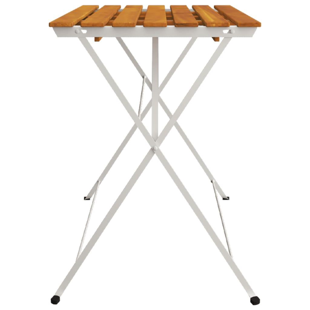 VidaXL Table de bistrot pliante bois  