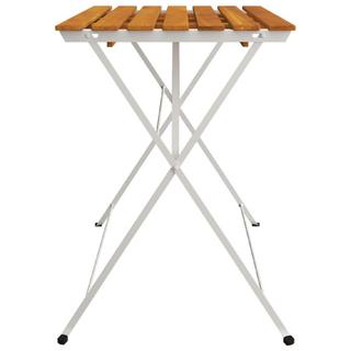 VidaXL Table de bistrot pliante bois  