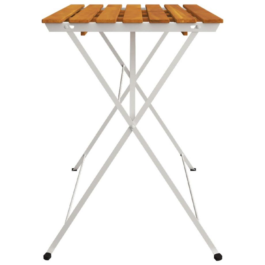 VidaXL Table de bistrot pliante bois  
