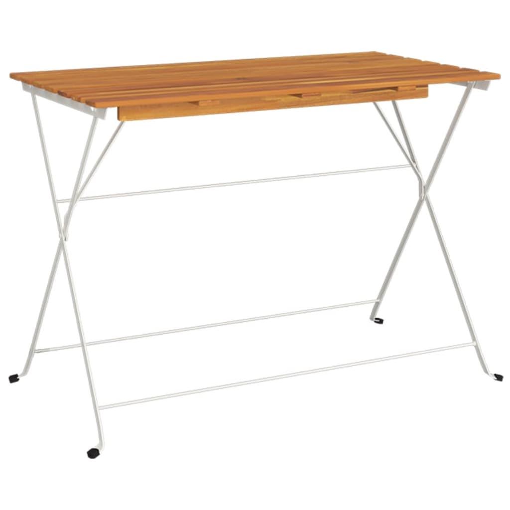 VidaXL Table de bistrot pliante bois  