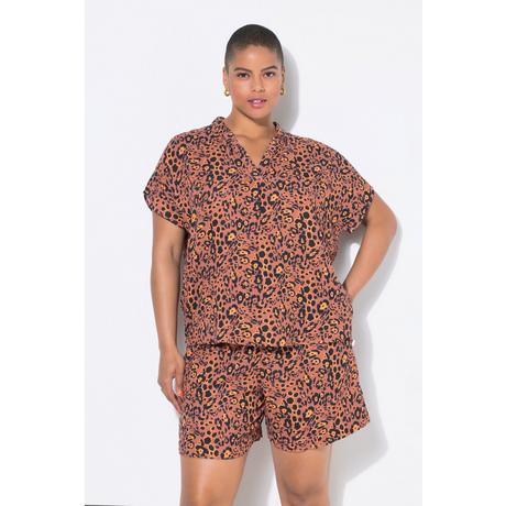 Studio Untold Blouse Oversize Mousseline Imprimé Léopard  