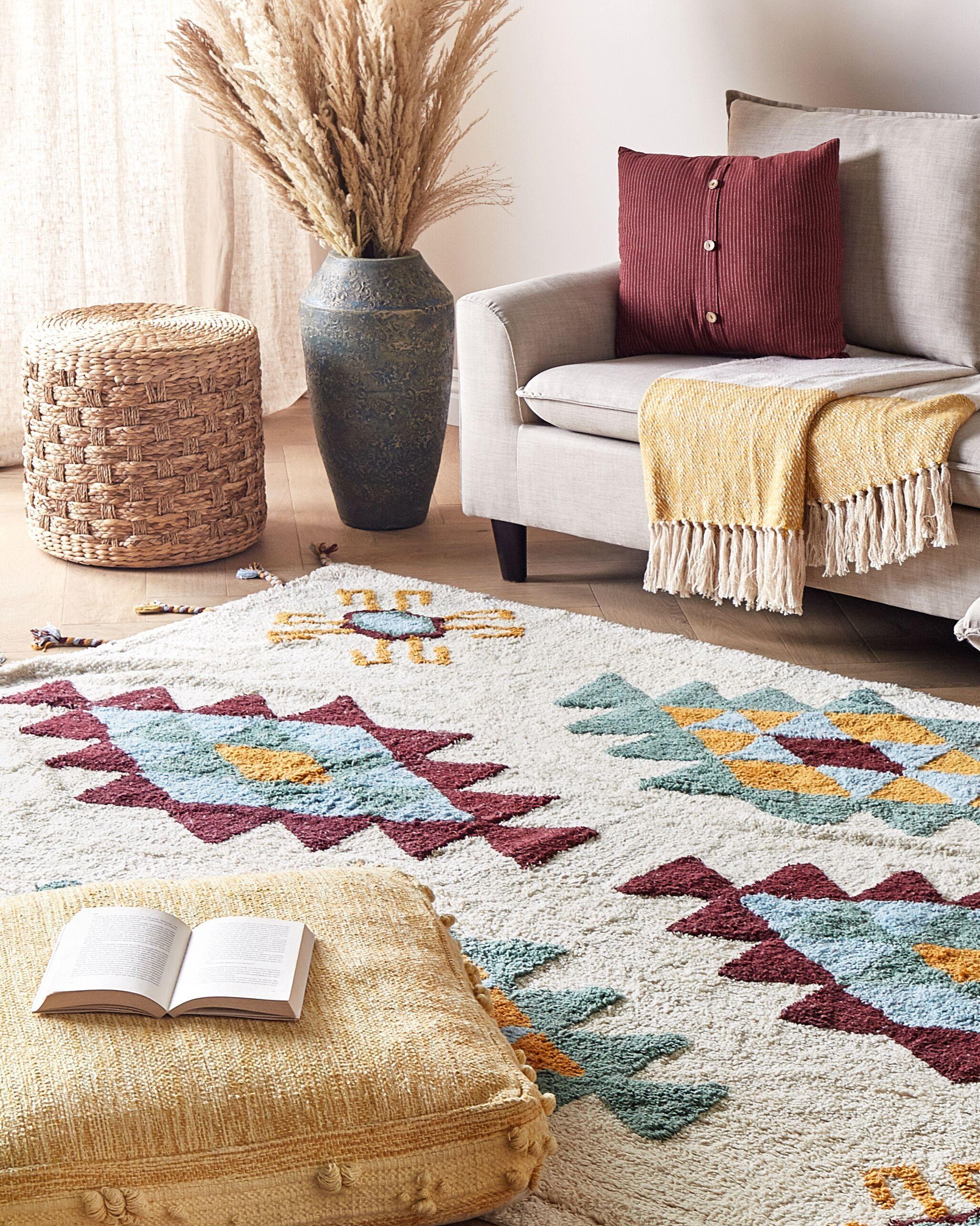 Beliani Tapis en Coton Boho DUZCE  