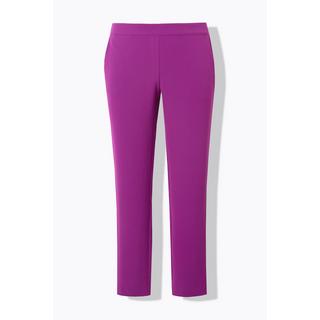 Ulla Popken  Pantalon ajusté en acétate haut de gamme, taille confortable 