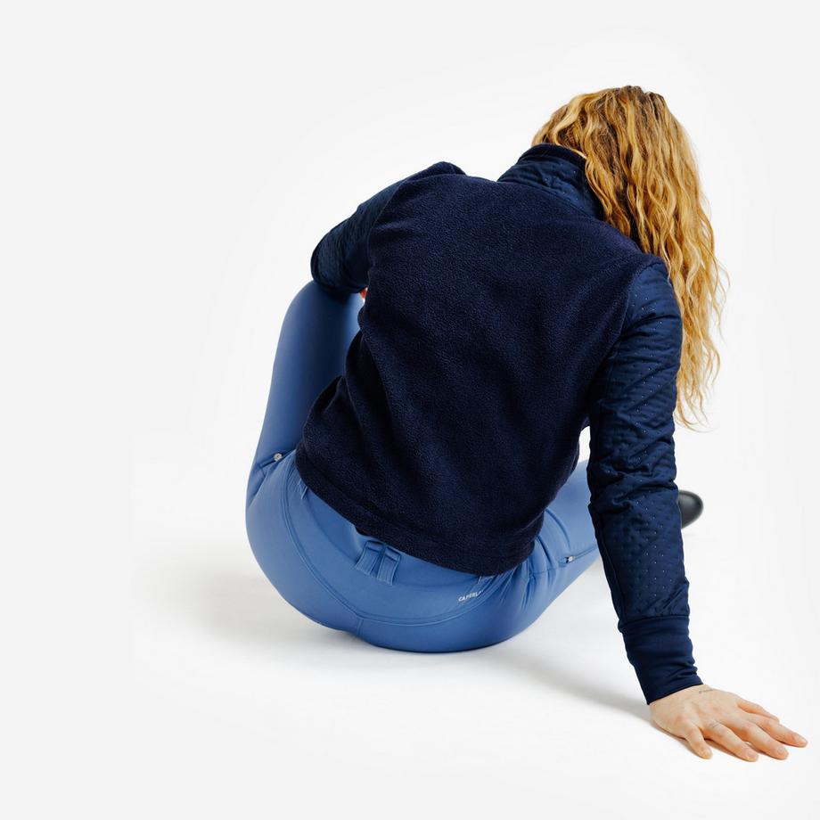 FOUGANZA  Felpa equitazione donna con zip poliestere 